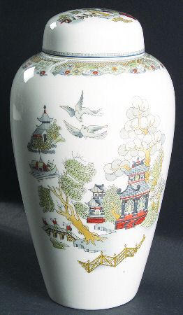 Chinese Legend Large Ginger Jar & Lid