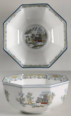 Chinese Legend 8" Octagonal Vegetable Bowl