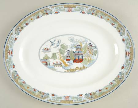 Chinese Legend 15" Oval Serving Platter