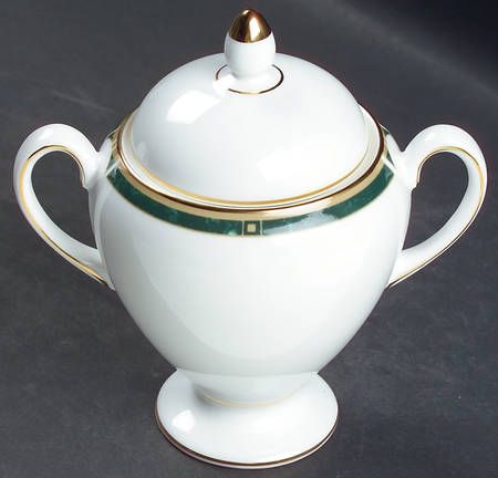 Chorale Globe Shape Sugar Bowl & Lid