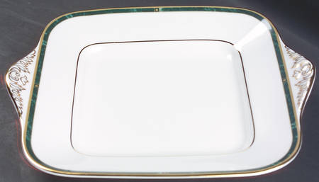 Chorale Square Handled Cake Plate