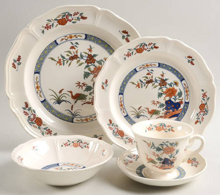 Chinese Teal 5 Piece Place Setting