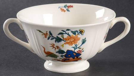 Chinese Teal Footed Cream Soup Bowl