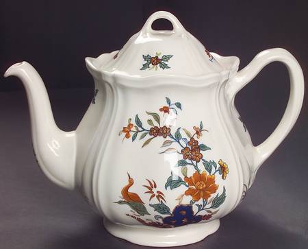 Chinese Teal Teapot & Lid