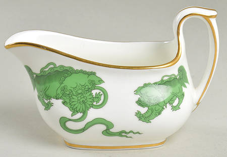 Chinese Tigers Green Mini Creamer