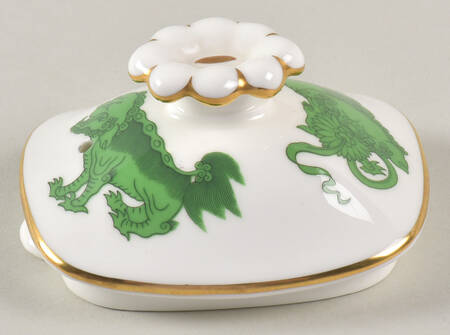 Chinese Tigers Green Lid for Coffee Pot by Wedgwood