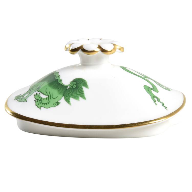 Chinese Tigers Green Lid for Teapot by Wedgwood