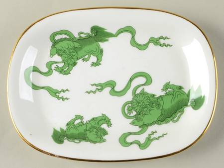Chinese Tigers Green Relish/Gravy Underplate