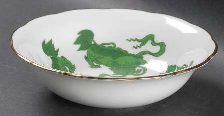 Chinese Tigers Green Coupe Cereal Bowl