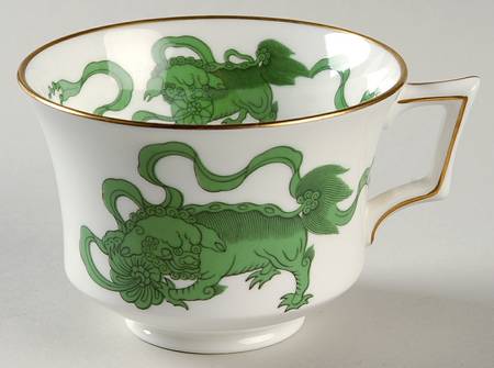 Chinese Tigers Green Footed Cup by Wedgwood