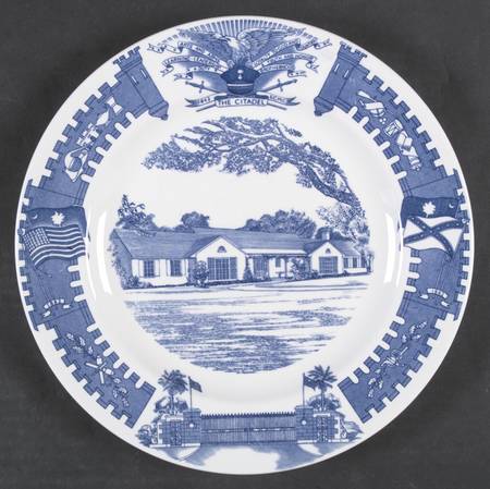 The Citadel, The Military College of South Carolina Dinner Plate