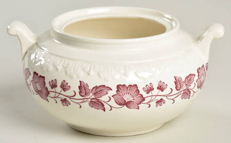 Clematis Mulberry (Corinthian) Sugar Bowl No Lid