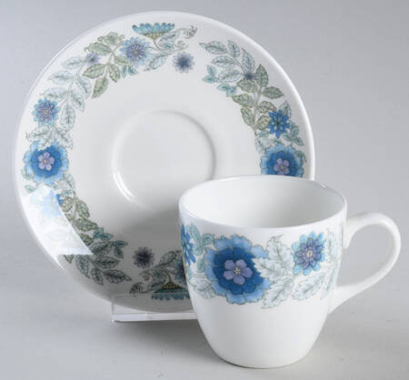 Clementine Flat Demitasse Cup & Saucer Set