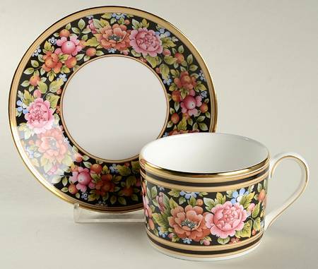 Clio Flat Cup & Saucer Set by Wedgwood