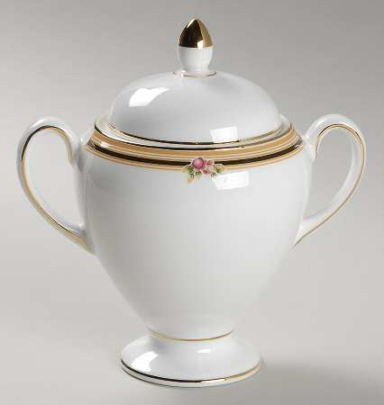 Clio Globe Shape Sugar Bowl & Lid by Wedgwood