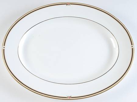Clio 17" Oval Serving Platter
