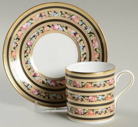 Clio Bond Shape Demitasse Cup and Saucer Set