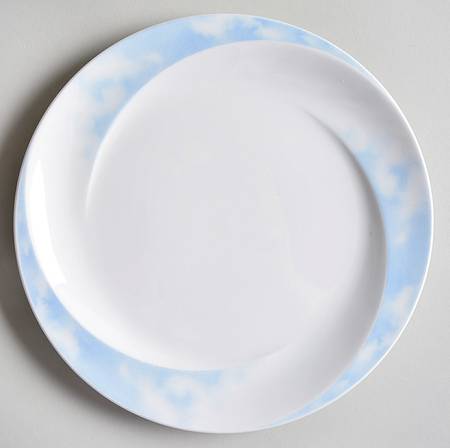 Clouds Blue Salad Plate