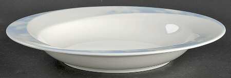 Clouds Blue Large Rim Soup Bowl