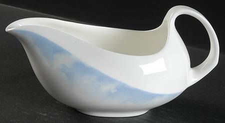 Clouds Blue Gravy Boat
