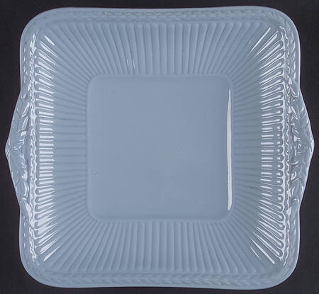 Clyde Blue Square Handled Cake Plate