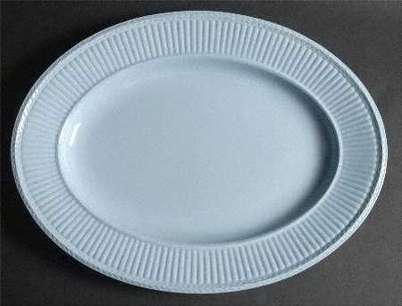 Clyde Blue 15" Oval Serving Platter