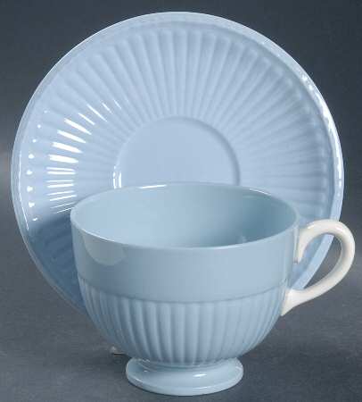 Clyde Blue Footed Cup & Saucer Set