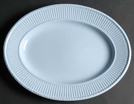 Clyde Blue 13" Oval Serving Platter