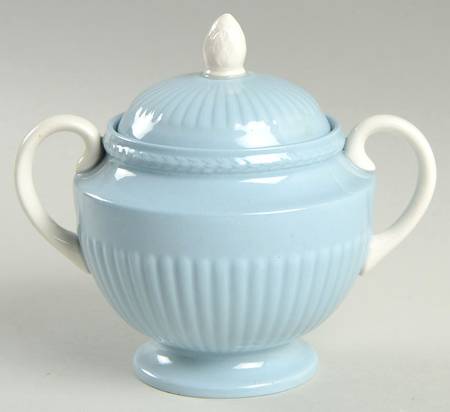 Clyde Blue Sugar Bowl & Lid