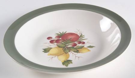 Covent Garden (Green On Edge)Tk605 Rim Soup Bowl
