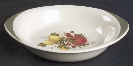 Covent Garden (Green On Edge)Tk605 Lugged Fruit/Dessert (Sauce) Bowl