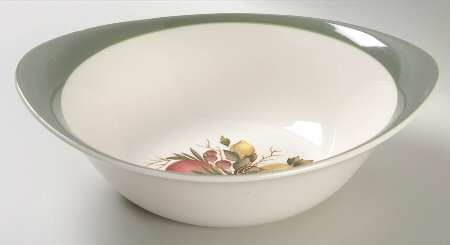 Covent Garden (Green On Edge)Tk605 9" Round Vegetable Bowl