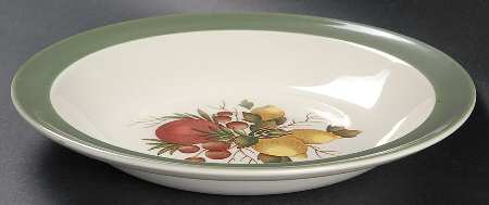 Covent Garden (Green On Edge)Tk605 Rim Soup Bowl