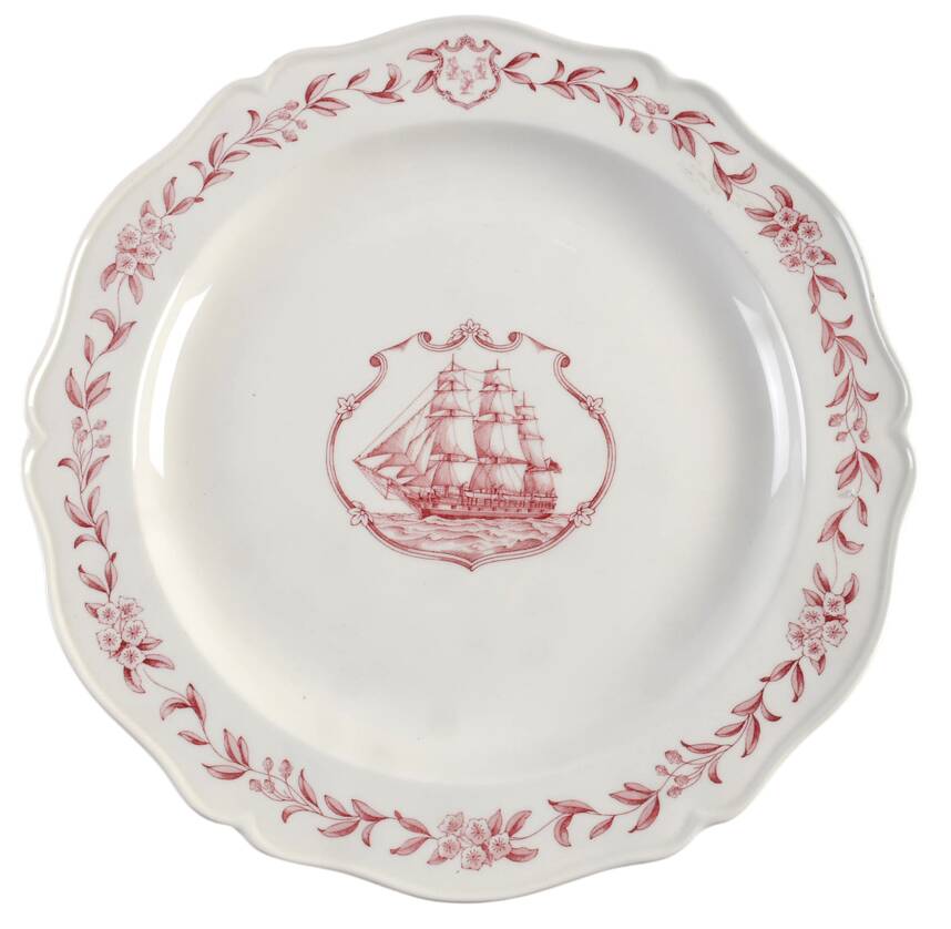 Connecticut Laurel Pink 12" Chop Plate (Round Platter)