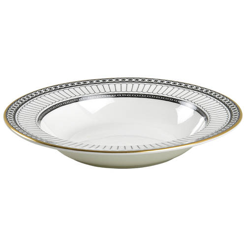 Colonnade Black Rim Soup Bowl