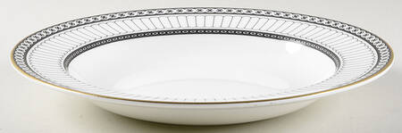 Colonnade Black Rim Soup Bowl