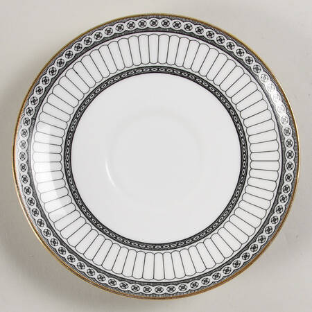 Colonnade Black Saucer for Leigh Shape Footed Cup