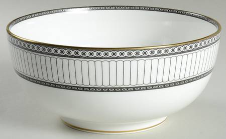 Colonnade Black 8" Salad Serving Bowl