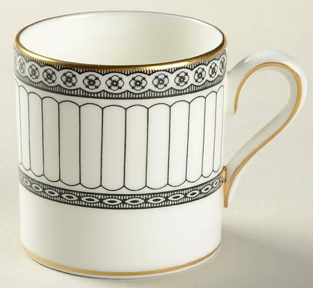 Colonnade Black Bond Shape Demitasse Cup