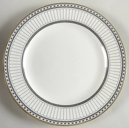 Colonnade Black Luncheon Plate