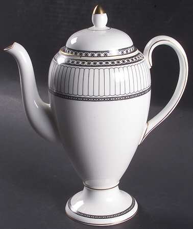Colonnade Black Coffee Pot & Lid