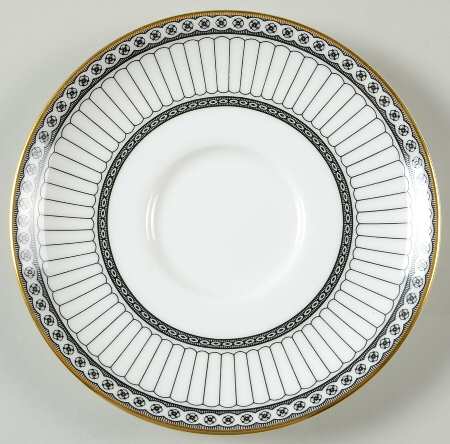 Colonnade Black Saucer for Footed Cream Soup Bowl