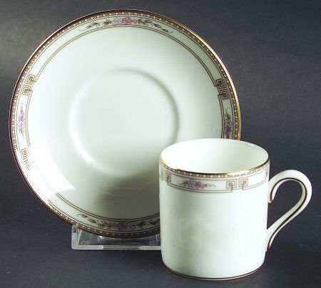 Colchester Bond Shape Demitasse Cup and Saucer Set