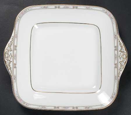 Colchester Square Handled Cake Plate