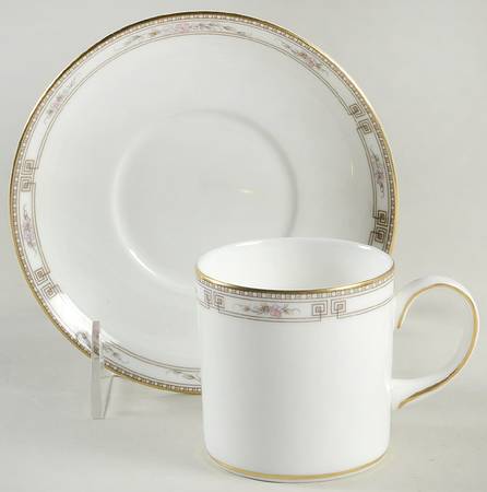 Colchester Can Shape Demitasse Cup and Saucer Set