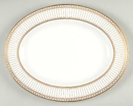 Colonnade Gold 13" Oval Serving Platter