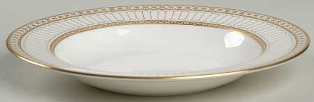 Colonnade Gold Rim Soup Bowl