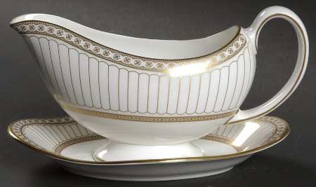 Colonnade Gold Gravy Boat & Underplate