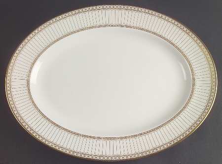 Colonnade Gold 15" Oval Serving Platter