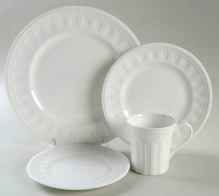 Colosseum (Whiteware) 4 Piece Place Setting
